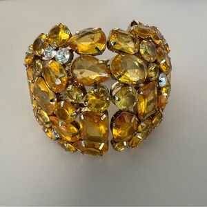 Women large bracelet with crystals